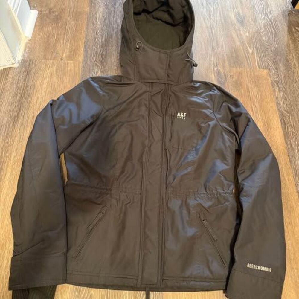 Abercrombie & Fitch womens L Hooded Winter Jacket